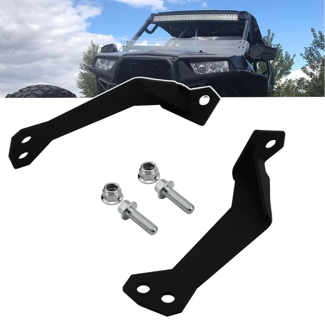 30 inch LED Light Bar Below Roof Mount Brackets Fits Polaris RZR XP 900