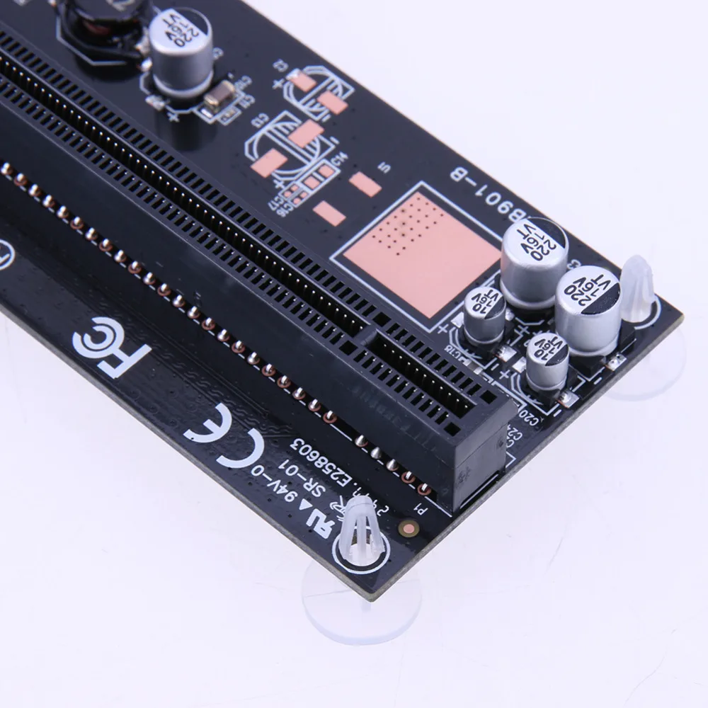 USB 3.0 PCI-E Express 1X 4x 8x 16x Extender Riser Card with SATA 6 pin USB3.0 cable For graphics video card mining BTC miner