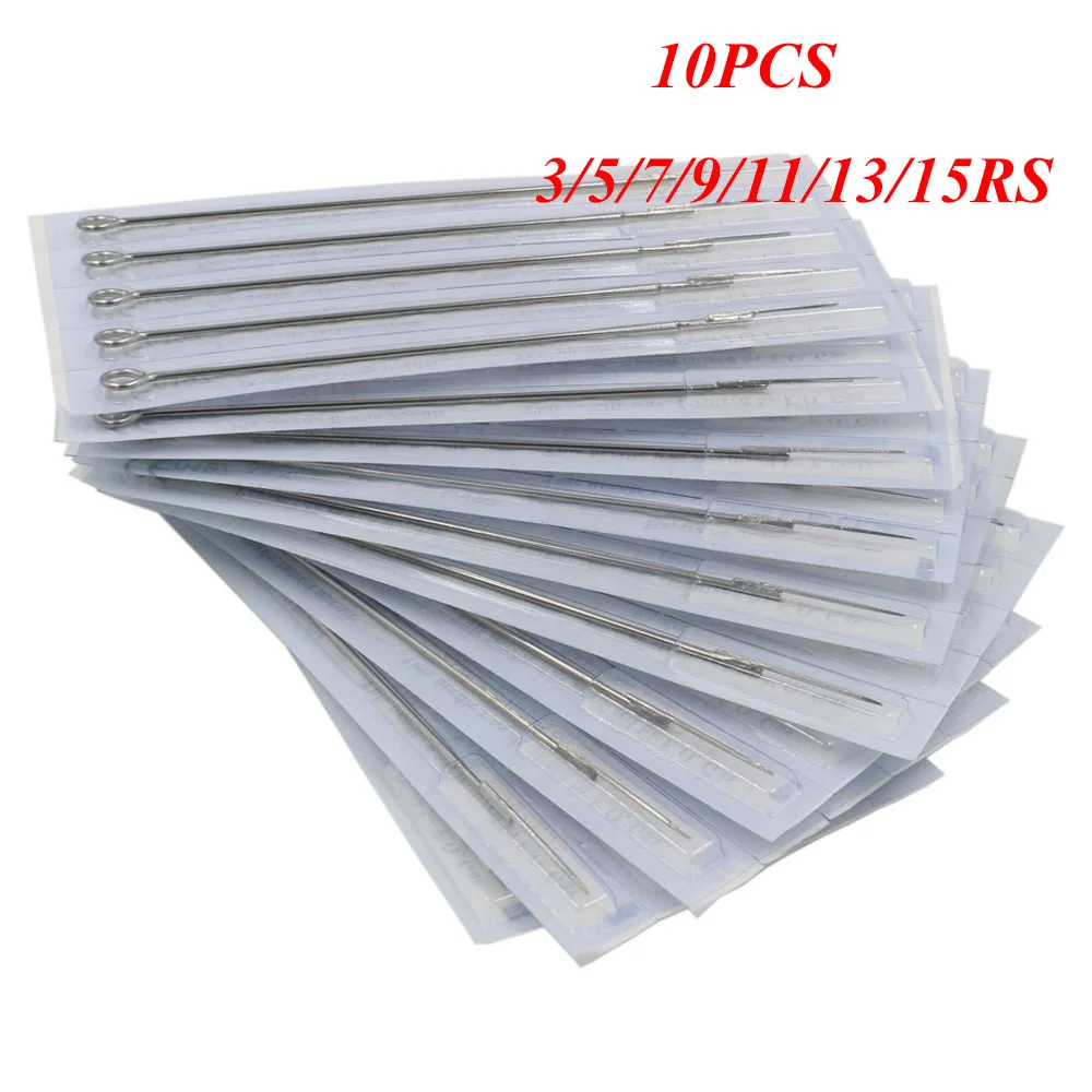 

Qink 10pcs Disposable Tattoo Needles Assorted Sterilized 3/5/7/9/11/13RS Standard Needles Tattoo Wholesale Supply for Machine Gu
