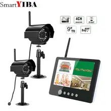 SmartYIBA 2 шт. цифровой камера с 9 «ЖК дисплей Мониторы DVR беспроводной комплект домашнего видеонаблюдения безопасности системы