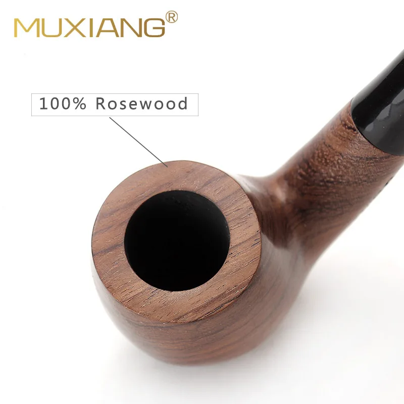 Tobacco Pipe Set 2 in 1 Wooden Smoking Pipe With 9mm Filter 10 Tools For Men