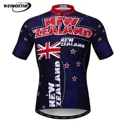 Weimostar Новой Зеландии Pro Велосипедная форма Для мужчин лето горный велосипед Джерси Breahtbale Vélo рубашка влагу велосипед рубашка