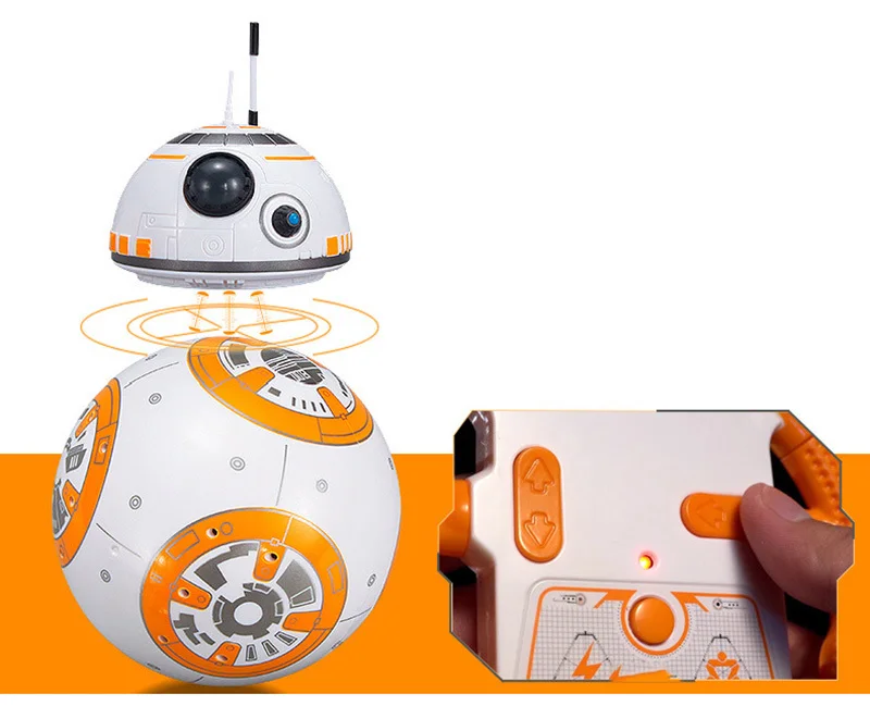 Звездные войны, RC BB-8 мяч Звездные войны RC фигурку BB 8 дроид робот 2,4G дистанционное управление Управление интеллигентая(ый) робот BB8 модель подарок игрушка для малыша