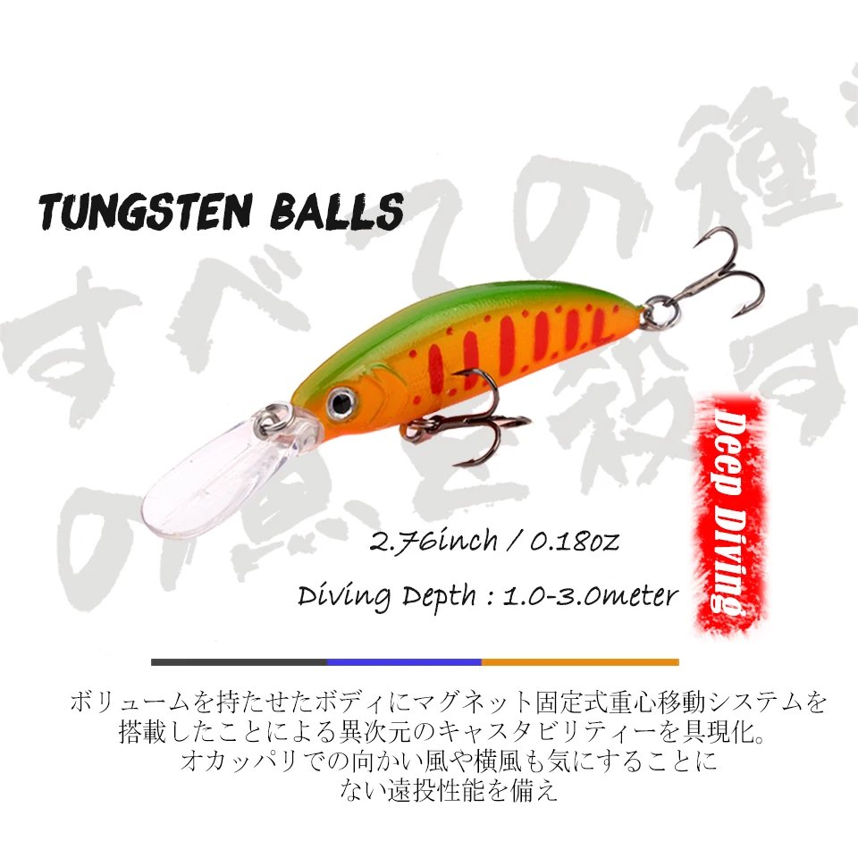  Mini Fishing Lure Minnow 7cm 5g Swim Bait Lifelike Swing Small Fish Hard Deep Diving Lures Japan im
