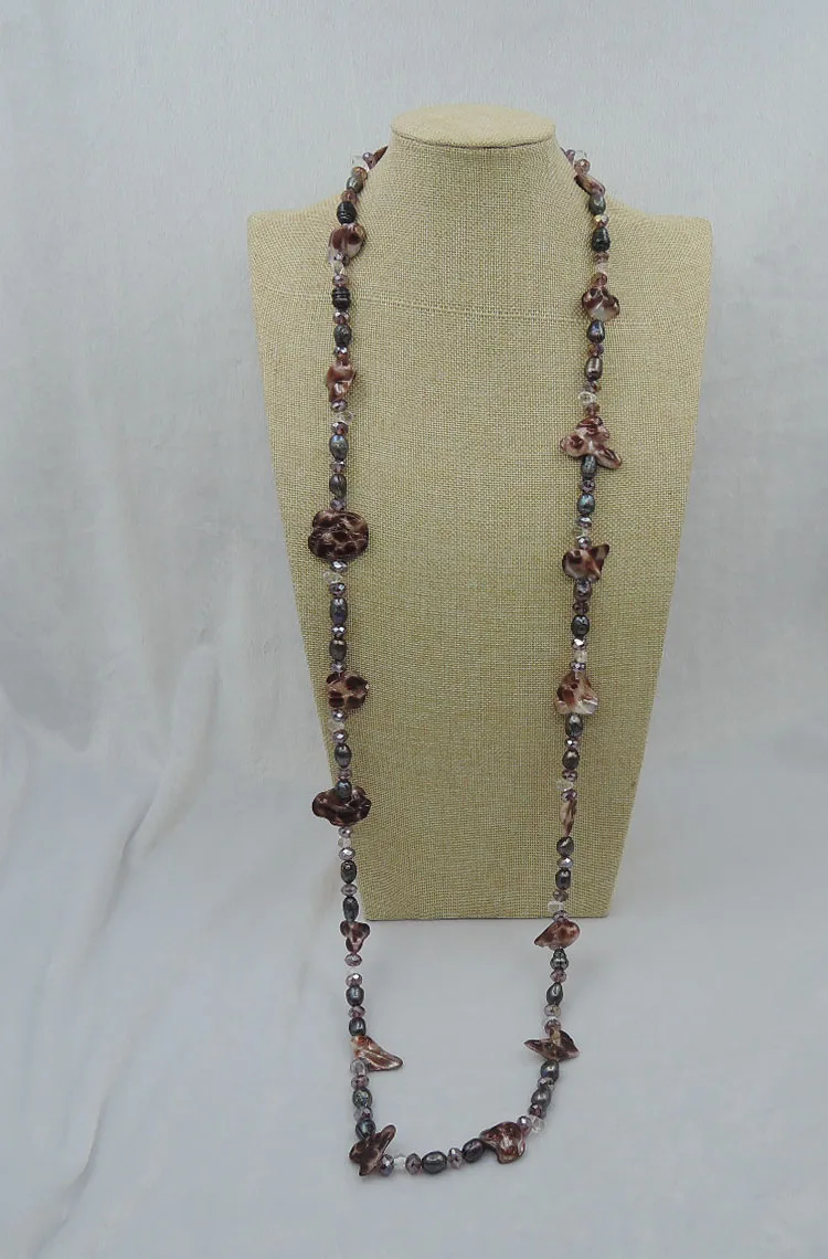 

100% NATURE FRESHWATER PEARL LONG 120 cm NECKLACE
