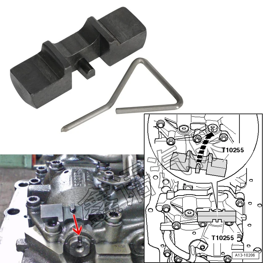 

DIESEL BALANCE SHAFT LOCKING TOOL FOR VW AUDI A4 AUDI A6 2.0 PUMP DUSE 2.0 T10255 AND T10115 TIMING - TOOLS