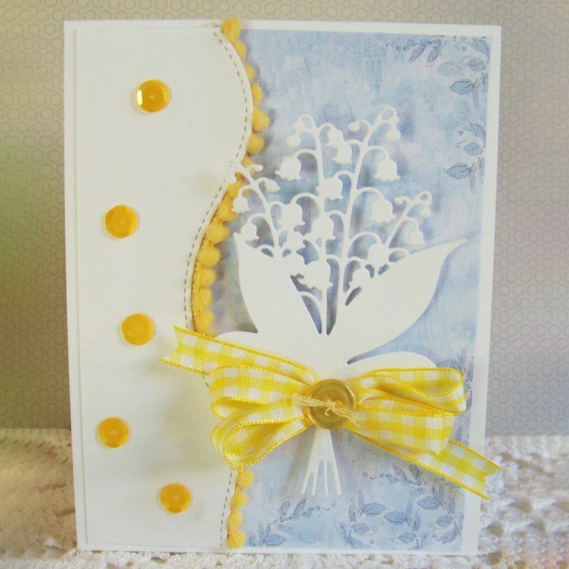 

GJCrafts Lily of The Valley Bunch Metal Cutting Dies for Dies Scrapbooking New Arrival Arts Cutting Dies for Album Making Decor