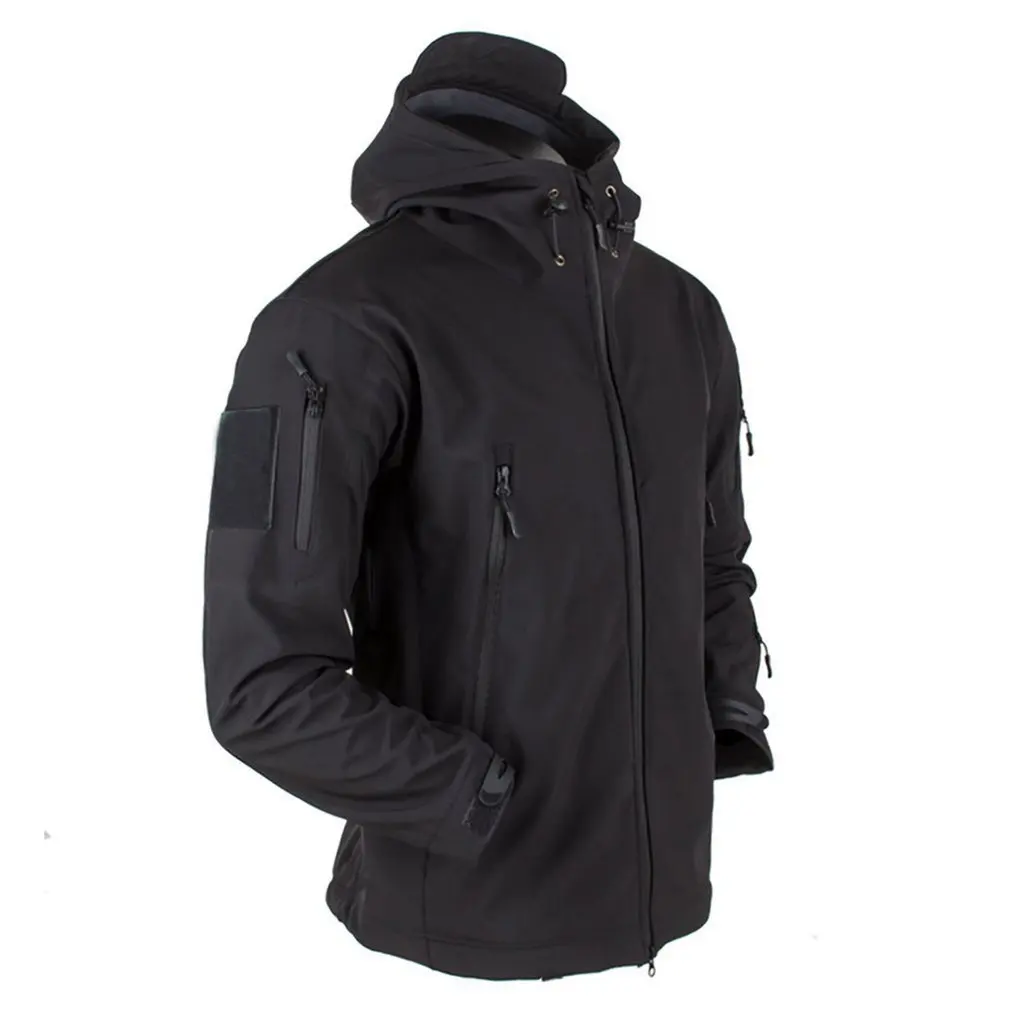 Online Chaqueta de piel de tiburón abrigo tres en uno impermeable transpirable resistente al viento para hombre y mujer