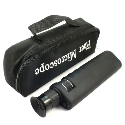 

Free Shipping Handheld 400X Fiber Optical Inspection Microscope with 2.5mm&1.25mm Adapter