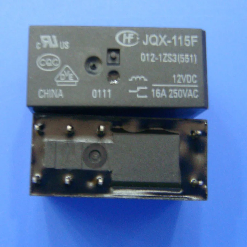 5pcs 250V 8A Relay JQX 115F 005 2HS4 JQX 115F 012 2HS4 JQX 115F 024 ...