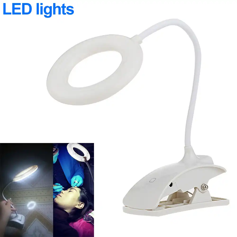 lampara de pestanas superbrillante recargable plegable luz led para injerto de pestanas cosmeticos maquillaje bien wh998