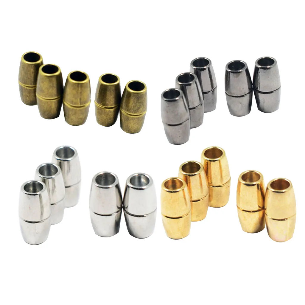 

5pcs Alloy Magnetic Clasp Hooks for DIY Bracelet Necklace Jewelry Findings 5mm Leather Cord Connector Jewelry Clasp Connector