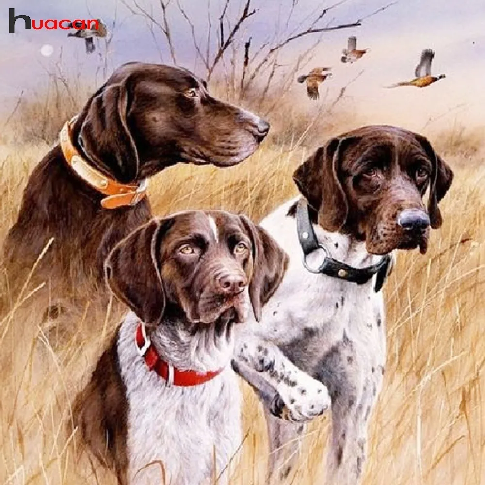 

DIY Diamond Painting Dog Picture Of Rhinestone Craft Diamond Embroidery Animal Sale Full Round Drill 40x40 Set Factory Direct