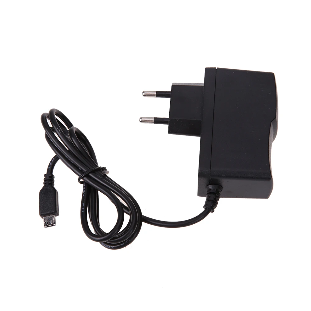 

AC100-240V to DC 5V 2A Micro USB Power Charger Adapter with 1m Cable with EU/AU/UK/US version for tablet PC Charging