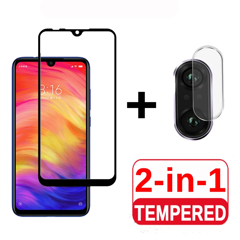 

2-in-1 Camera Glass Redmi Note 7 Tempered Glass Screen Protector For Xiaomi Redmi Note 7 Glas Film redmi note 7 screen protector