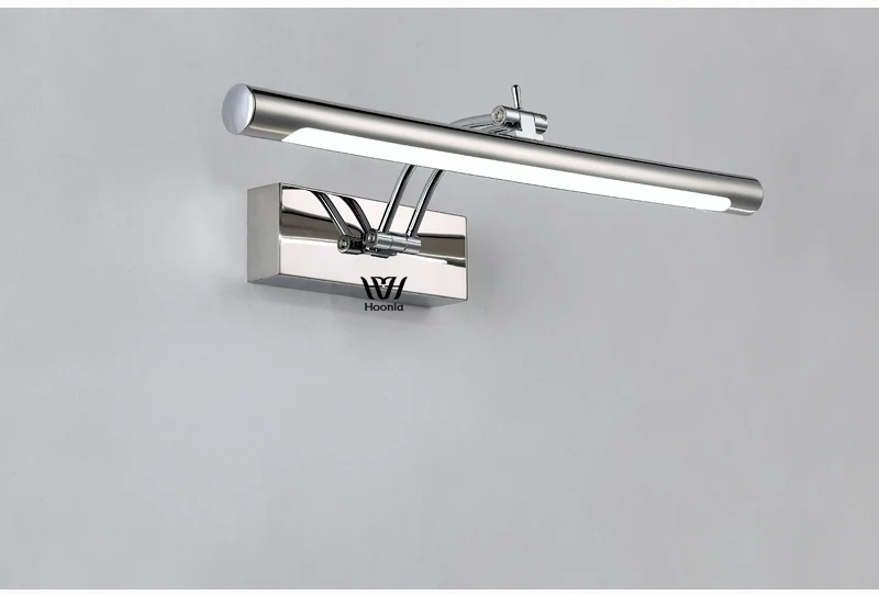 7 Вт светодиодный зеркальный светильник 40 см Модный стиль настенный светильник для ванной 220 В светодиодный настенный светильник из нержавеющей стали