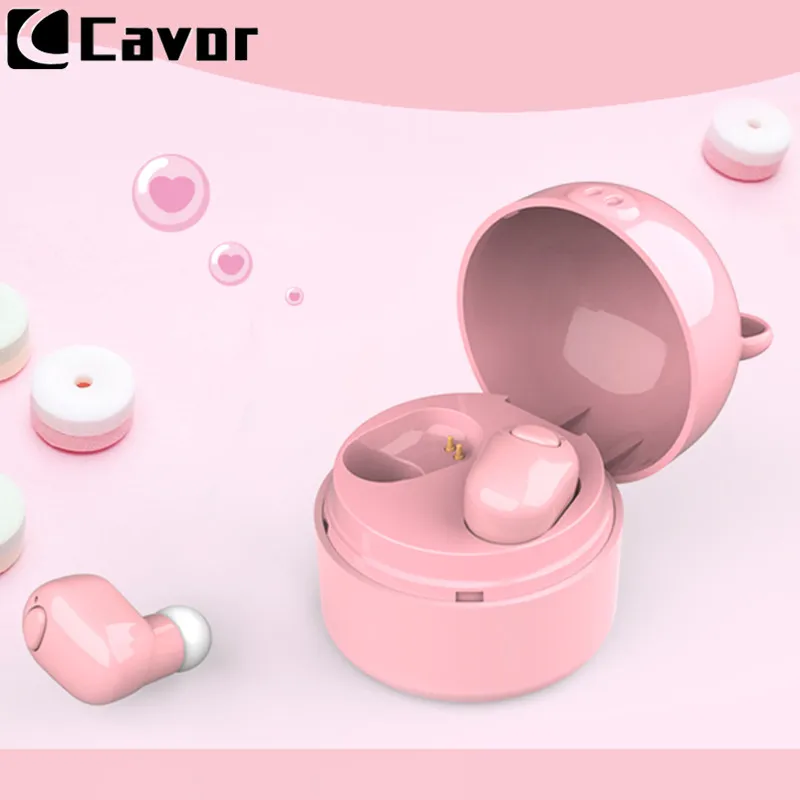 Bass Music Wireless Bluetooth Earphone for Iphone X XS MAX XR 6 6s 7 8 Plus Case Cute Pig Earpiece Earbud With Charge Power Bank |