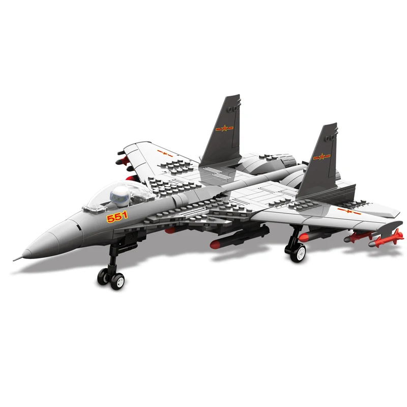 

281 Pcs Wange Blocks Fighter Plane Building Blocks Creative Bricks Toy Educational Building Block Bricks Compatible with Lego