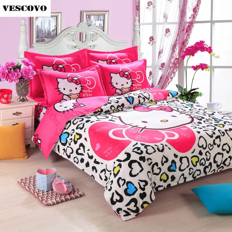 Buy Twin Full Queen Pink Hello Kitty Girls Bedding Set