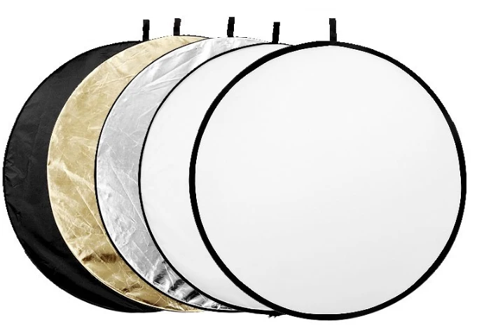 5 в 1 рефлектор 80 см серебристый алюминиевый мини-фон для фотосъемки и отражатель держатель диска зажим 1 шт. 80 см штатив 1 шт. дисковый зажим