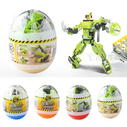 Яйцо машины-роботы Трансформеры блок игрушки Действие рождественские подарки для детей обучения