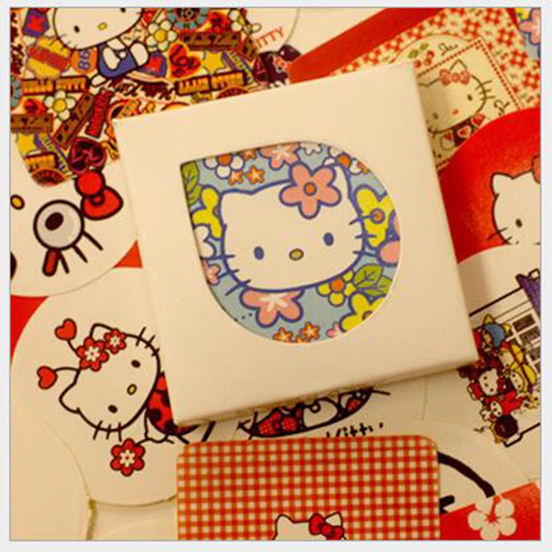 

38pcs/Box Cute Kawaii KT Cat Boxed Stickers Mobile Phone Album Decoration Stickers Children Student Gifts Stationery Stickers