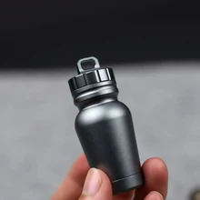 Aluminium Legierung Wasserdichte Kanister Medizin Dichtung Kapsel Flasche Outdoor Camping EDC Werkzeug Wasserdichte Flasche