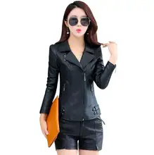 high quality Big Size Short Leather Jackets 5XL womans black leather jacket Spring leather jacket Women Fashion leather Coat red