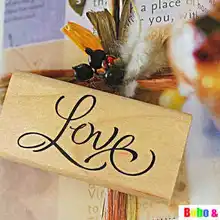 Винтажный стиль любовь серия штамп(3 дизайна)/деревянный деко штамп/Скрапбукинг оптом