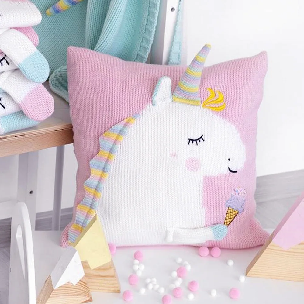 Ins Милая подушка в виде единорога для новорожденных детей - Цена: 
