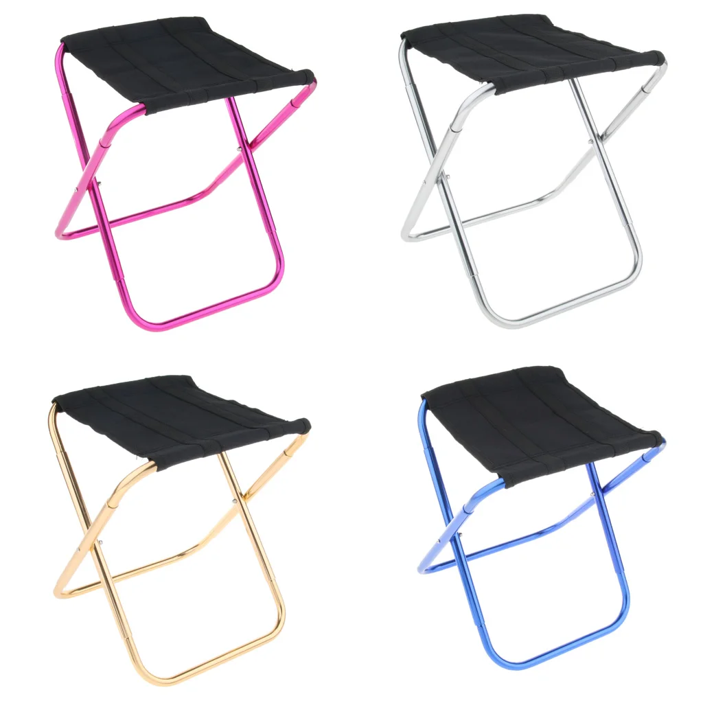 Perfeclan Outdoor Folding Stool Travel Slacker Chair for Camping Hiking BBQ Lightweight Camping Hiking ChairTravel Slacker Chair