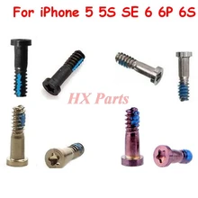 10 шт./партия нижний винт для iPhone 5, 5s, SE, 6, 6 Plus, 6 S, 6 S Plus пятиконечная отвертка-звездочка Pentacle винт набор деталей