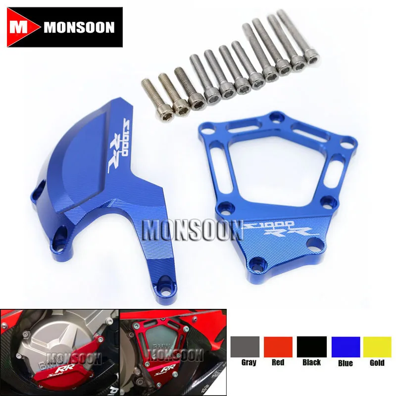 

For BMW S1000RR HP4 2009-2015 2010 2011 2012 2013 2014 Motorcycle Engine Saver Stator Case Guard Cover Slider Protector Blue