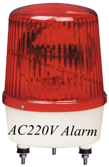 

DMWD AC220V Construction engineering signals Warning alarm rotating beacon traffic light police siren LTE-1161J indicator light
