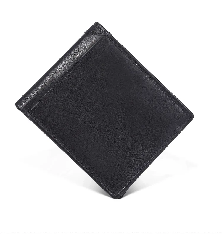 COWATHER, высокое качество, кожаный бумажник,, верхний слой, коровья кожа, мужские кошельки, Новое поступление, RFID, мужской кошелек, Q521 - Цвет: C521 black