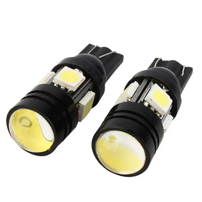 2 шт./лот 12V T10 W5W 4SMD 5050 светодиодный автомобильный Ширина светильник Алюминий нежный лампочки Автомобильные сигнальные лампы с объектив проектора