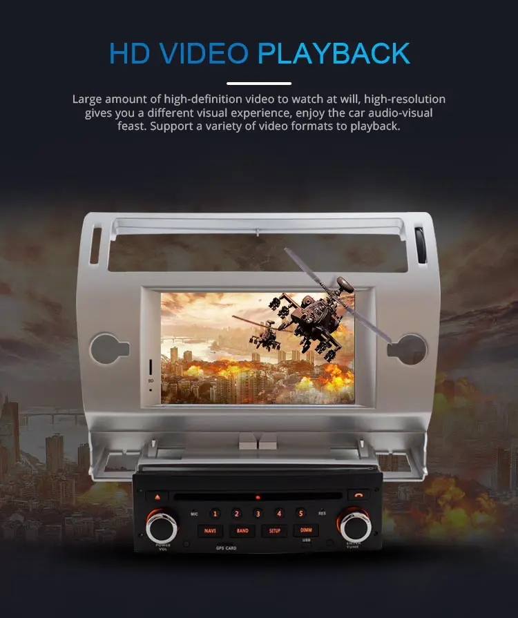 Sale LJDA 1 Din Android 8.0 Car DVD Player For Citroen C4 Multimedia GPS Navigation Auto Radio Octa Core 4G+32G Headunit Stereo Audio 5