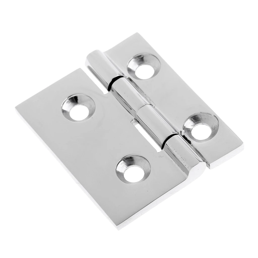 Durable Marine 316 Stainless Steel Flush Strap Hinge Door Hinge for Marine Fishing Boat Yacht RV Dinghy Home Desk Replacement