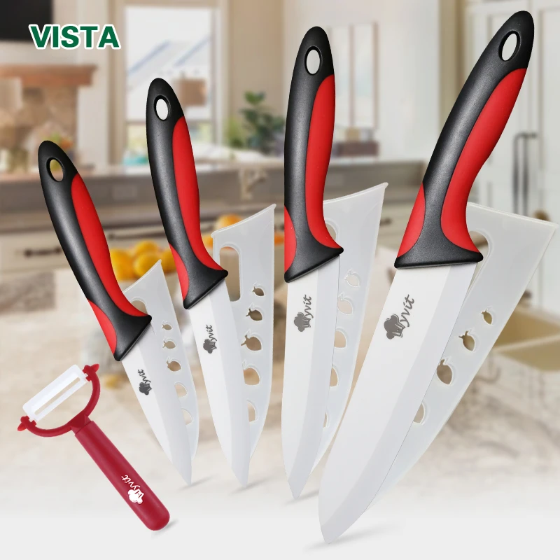 Shenzhen Knives 3-Piece Ceramic Knife Set 6 Chef's Knife, 5 Slicing  Knife, and 4 Paring Knife Set