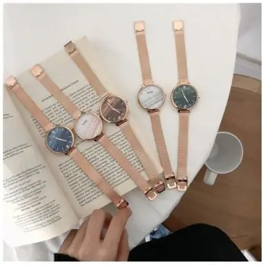 

Simple Vintage Literature and Art Korean-style Swatches,steel band bracelet