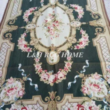 10 К 4'x6' Aubusson Дизайн Нидлпойнт ковры, новозеландской шерсти rugs цветочный Дизайн