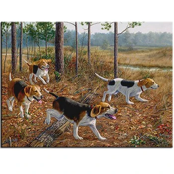 

3D embroidery Beagles Dog Running 5d DIY full drill square diamond painting cross stitch mosaic rhinestones,wall art JS4249