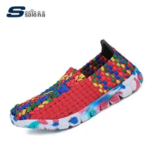 SSALENA/; женская обувь без застежки; женская обувь ручной работы; очень легкая Уличная Повседневная обувь; большие размеры 35-41; b2614