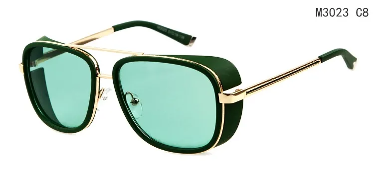 Длинные Хранитель Утюг Для мужчин солнцезащитные очки ретро очки стимпанк Для мужчин Винтаж бренд дизайнер gafas-де-сол Gafas - Цвет линз: C8