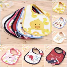 OUTAD Kids Baby Girl Boy Cartoon Toddler Lunch Burp Cloths Towel Saliva Waterproof Hot Selling