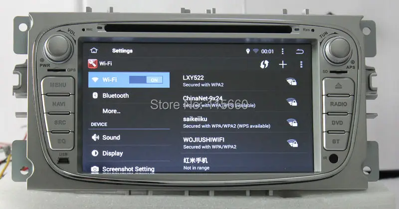 Android 4.4 Quad core Car DVD for Ford Focus 2 Silver 5