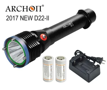 

ARCHON D22-II Diving Flashlight D22 II * L2 U2 LED 1200 Lumens 100M underwater D22 /W28 upgraded version 100% Original Lanten