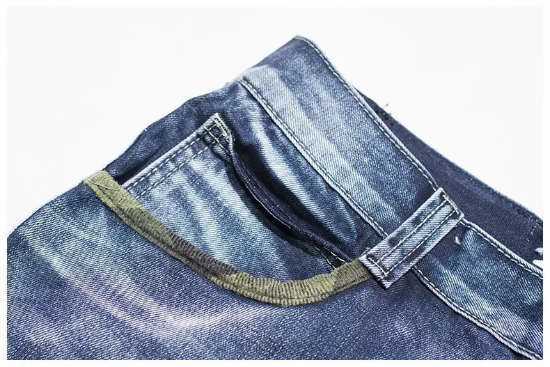 Мужские повседневные джинсовые шорты Карго летние Хип-Хоп Мешковатые джинсовые шорты больших размеров мужские синие хлопковые свободные шорты с боковым карманом
