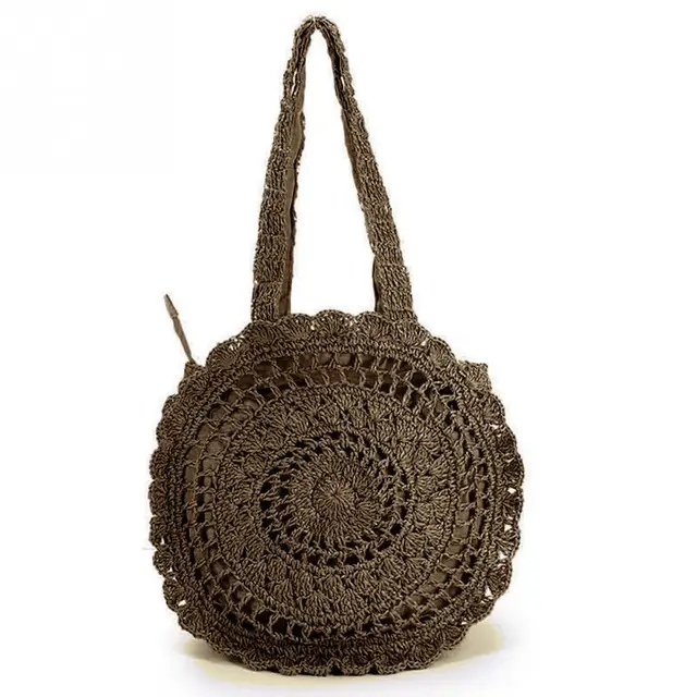 vintage crochet beach bag