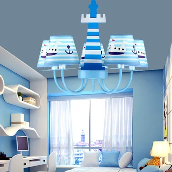 

Modern Iron painted cartoon Children's chandeliers E27 LED 220V pendant lamp for living room kitchen bedroom theme rooms hotel